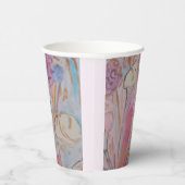 Gobelets En Papier Abstrait Pastel Floral (Droite)