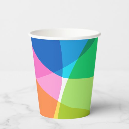 Gobelets En Papier Abstrait Rainbow Custom Graduation Félicitations (Verso)