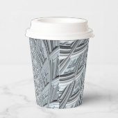 Gobelets En Papier Abstraite spirale gris clair (Droite)