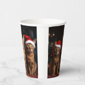 Gobelets En Papier Abyssinian près de la cheminée Noël (Droite)