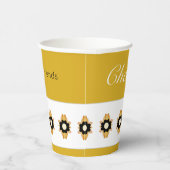 Gobelets En Papier Accentuation florale moderne (Droite)