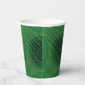 Gobelets En Papier Acceptation | Médaillons de méditation verte (Droite)