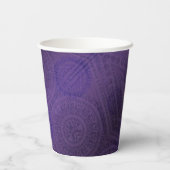 Gobelets En Papier Acceptation | Médaillons de méditation violette (Verso)