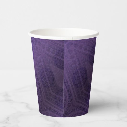 Gobelets En Papier Acceptation | Médaillons de méditation violette (Droite)