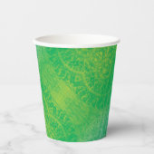 Gobelets En Papier Acceptation | Médaillons de saumons jaunes bleus (Recto)