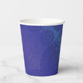 Gobelets En Papier Acceptation | Médaillons de violet violet bleu Ind (Verso)