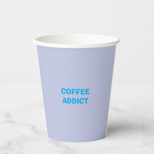 Gobelets En Papier accro au CAFÉ (Recto)