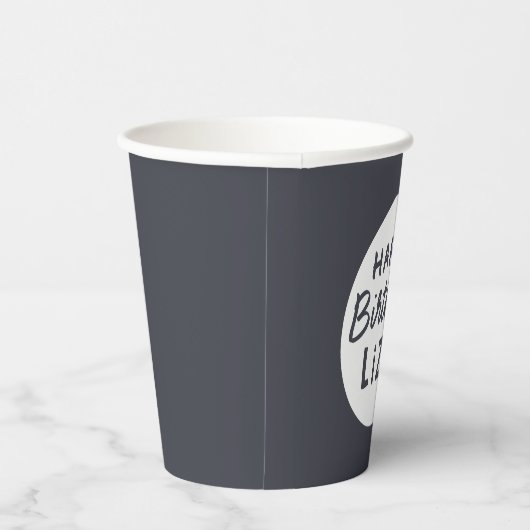 Gobelets En Papier Accueil d'anniversaire simple et personnalisé mode (Droite)