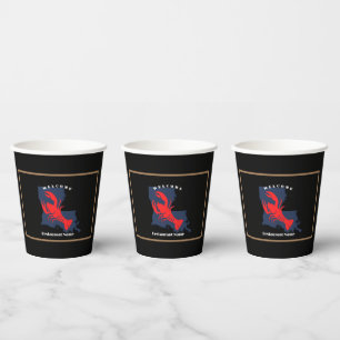 Gobelets En Papier Accueil moderne écrevisse rouge Louisiane nom pers