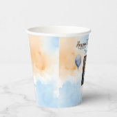 Gobelets En Papier Accueil personnalisé pour le 1er anniversaire du b (Droite)