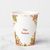 Gobelets En Papier Action de grâces (Verso)