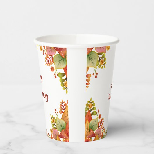 Gobelets En Papier Action de grâces (Gauche)