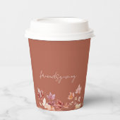 Gobelets En Papier Action de grâces à la cannelle (Recto)