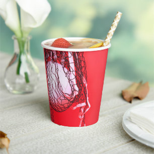 Gobelets En Papier Ado Red Birthday Party Net & Volleyball Sports
