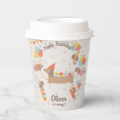 Gobelets En Papier Adorable Chien Chien Chien Chien Anniversaire Pawt (Recto)