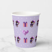 Gobelets En Papier Adorable Chien mignon Fête d'anniversaire pour enf (Recto)