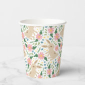 Gobelets En Papier  adorable Easter Bunny & Eggs Pattern (Verso)