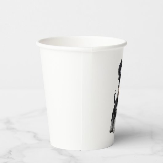 Gobelets En Papier Adorable HD miniature Schnauzer Portrait de chiot (Droite)