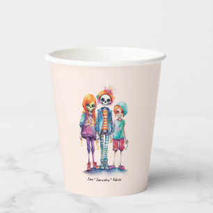 Gobelets En Papier Adorable Pastel Zombie Trio - Joli Halloween