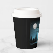 Gobelets En Papier Adorable Reindeer At Night (Droite)