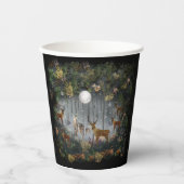 Gobelets En Papier Adorable Rindeer La Nuit (Recto)