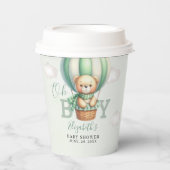 Gobelets En Papier Adorable Teddy Bear Baby Shower Boy Party (Recto)