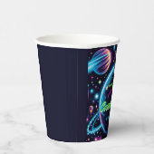 Gobelets En Papier Ados Espace Lumineux cosmique Thème Anniversaire F (Droite)