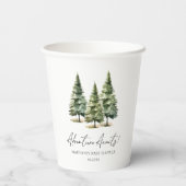 Gobelets En Papier Adventure Attend ! Baby shower des pins d'hiver (Verso)