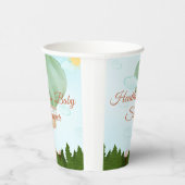 Gobelets En Papier Adventure Await Hot Air Baby shower (Droite)