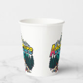 Gobelets En Papier Adventure Mountain – Outdoor Hiking Nature Design (Droite)