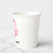 Gobelets En Papier Affection "Meilleure MOM jamais" en papier (Verso)