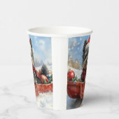 Gobelets En Papier Affenpinscher Chien dans la corniche laissez-le ne (Droite)