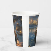 Gobelets En Papier Affenpinscher Festive Christmas Voyage (Droite)