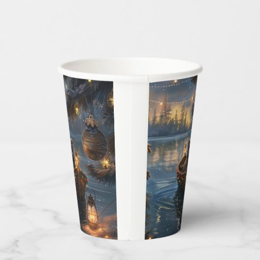 Gobelets En Papier Affenpinscher Festive Christmas Voyage (Droite)