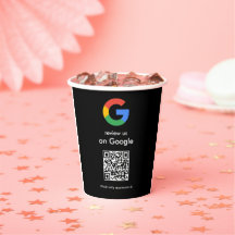 Affiche de code QR Google pour avis moderne