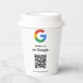 Gobelets En Papier Affichez une analyse moderne pour examiner le code (Recto)
