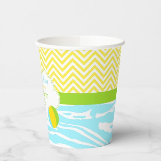 Gobelets En Papier African American Boy Pool Party Bash Party (Gauche)