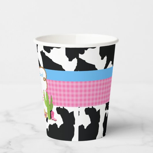 Gobelets En Papier African American Cowgirl Western Anniversaire (Gauche)