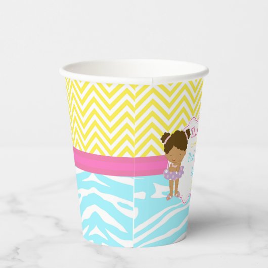 Gobelets En Papier African American Girl Pool Party Bash (Droite)