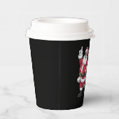 Gobelets En Papier African Père Noël Mme Claus Dansant Noël américain (Droite)