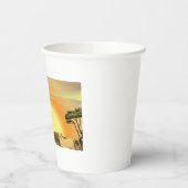 Gobelets En Papier African Safari Sunset Lion and Lioness (Gauche)