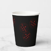 Gobelets En Papier Agent spécial Top Secret Party (Verso)