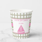 Gobelets En Papier Ahoy C'est un garçon Baby shower nautique (Verso)