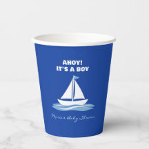 Ahoy C'est un Garçon ! Bateau Bleu Nautique Fête d
