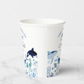 Gobelets En Papier Ahoy C'est un Garçon Bleu sous le Baby shower mari (Droite)