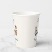 Gobelets En Papier Ahoy Little Sailor Anniversaire | Mer marine (Droite)