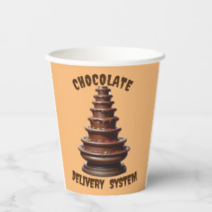 Gobelets En Papier AI Chocolat Système de livraison de papier Coupe d