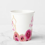 Gobelets En Papier Aïd Moubarak Rose de la Mosquée d'Or Blossom Purpl (Gauche)