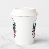 Gobelets En Papier Aigle américain Rétro  (Gauche)