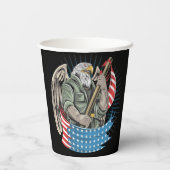 Gobelets En Papier Aigle d'Amérique (Verso)